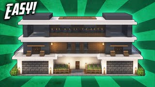 Minecraft How To Build A Modern Mansion House Tutorial 48 [upl. by Heidt]