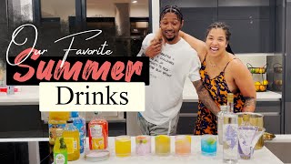 OUR FAVORITE SUMMER DRINKS  Kamiah amp Brad [upl. by Azile430]