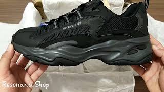 SKECHERS DLITE 40 FULL BLACK  UNBOXING [upl. by Peper]