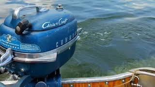 1952 Chris Craft Commander Outboard Motor [upl. by Bilbe]