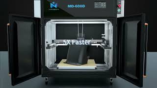 Unveiling the New MINGDA MD 600D Large Format High Speed Dual Extruder 3D Printer [upl. by Zingale]