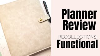 Planner Review Functional Recollections Binder Michaels [upl. by Eirameinna]