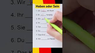 Haben oder Sein Wann benutzt man sie 🇩🇪 germangrammar [upl. by Eimaral624]