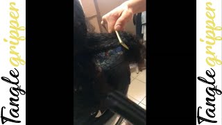 How to detangle matted hair how to detangle tangled hair easy [upl. by Anirehtac689]