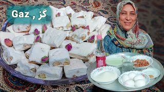 Gaz Persian Nougat Recipe  traditional Persian Nougat [upl. by Ias87]