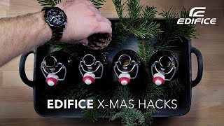 Christmas Life Hacks by EDIFICE  feat EFRS567DC [upl. by Hound]