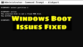 Fix The Selected Disk is not a Fixed MBR Disk Windows Error and Repair EFIGPT Bootloader [upl. by Ynneg130]