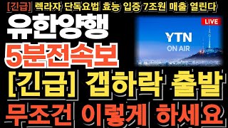 유한양행 주가전망긴급 시간외 매도폭탄 갭하락 출발 무조건 이렇게 하세요 1차치료제 NCCN 등재 임박 우선권고 피하주사 FDA승인 연이어 터진다 매도시점 멀었습니다 [upl. by Hamimej236]