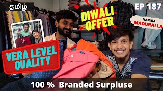 Cheapest 100 original branded surplus wear at Madurai “The Signature” for men  Tamil Vlog [upl. by Ladnar]