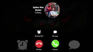 SpiderMan is a Barber shorts spiderman newringtone ringtone entertainment fun barber [upl. by Cavallaro]