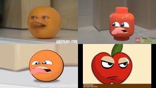 Annoying Orange VS apple hey apple can you do this lululululu LOL [upl. by Firooc]