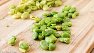 Fresh and Simple Buttery Fava Beans Broad Beans Recipe  Eat Simple Food [upl. by Aynwad]