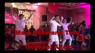 Best MehndiSangeet Dance Ever 2019  Main Deewana Tera  Golmaal Again  Shaheens [upl. by Orwin]