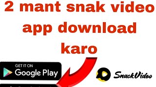 How to Download Snack Video Without Watermark  Snack Video Download App  Tech Run [upl. by Ordisy863]