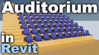 Auditorium in Revit Tutorial [upl. by Darken]