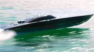 Outerlimits SV40 Powerboat on RAILS 2400 HP [upl. by Sheets]