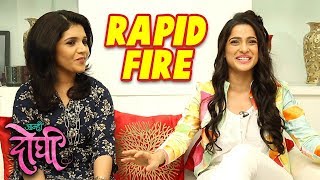 Mukta Barve amp Priya Bapats Candid Rapid Fire  आम्ही दोघी Aamhi Doghi Marathi Movie 2018 [upl. by Seema]