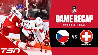 Czechia vs Switzerland  2023 World Juniors Highlights [upl. by Elleral]