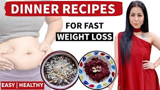 2 Dinner Recipes For Fast Weight Loss  Healthy Dinner Recipes  Lose Weight Fast In Hindi FattoFab [upl. by Marchese]