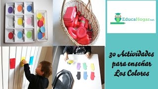 30 actividades para enseñar los colores  niños de 24 años [upl. by Bathilda]