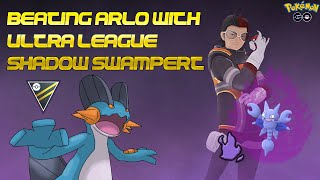 Defeating Arlo with a 2500 CP Swampert   Pokemon GO [upl. by Beryl]