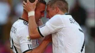 Lukas Podolski amp Bastian Schweinsteiger  German Lovestory [upl. by Enyal]