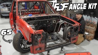 240SX Angle Kit On A MAZDA MINI TRUCK [upl. by Darcee963]