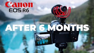 CANON R6 REVIEW AFTER 6 MONTHS [upl. by Attenaj]