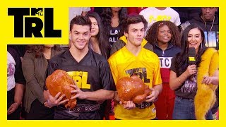 The Dolan Twins Play Turkey Touchdown  TRL [upl. by Nuhsyar]