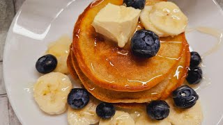 How to make pancakes at home Easy fluffy pancakes recipe [upl. by Cotsen294]