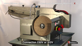 Professional Knife Sharpening Machine  Model X75  TEMECA [upl. by Kristo]