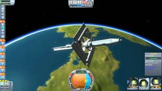 Kerbal Space Program  UNSC MAC Cannon Orbital Platform [upl. by Nedi]