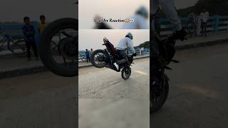 Wait for Wheelie😱🔥Reaction🙈😍 shorts shortsvideo bikelover [upl. by Collins996]