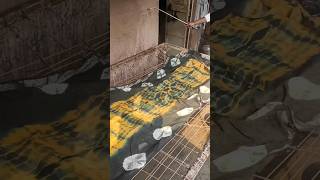 Linen saree  shibori print design youtubeindia shiboriprintsarees [upl. by Cal644]