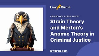 Strain Theory and Mertons Anomie Theory in Criminal Justice  Essay Example [upl. by Sikko]