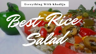 😋سلاطة💯 متكاملة تغنيك عن وجبة العشاء ✔👌😋 Best Rice Salad Recipe Quick and Easy [upl. by Nuarb]