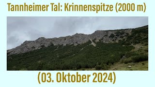 Tannheimer Tal Krinnenspitze 2000 m ￼03 Oktober 2024 ￼￼ [upl. by Darb]