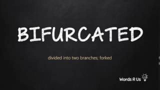 How to Pronounce BIFURCATED in American English [upl. by Naed]