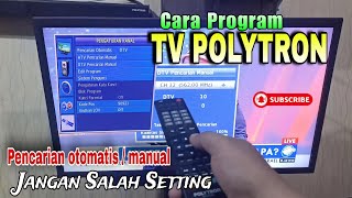 cara program tv digital polytron tidak ada sinyal terus [upl. by Sianna715]