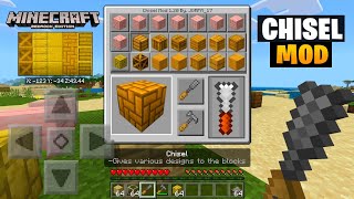 CHISEL MOD PARA MINECRAFT PE 121 BEDROCK  CHISEL ADDON PARA DECORACIONES MINECRAFT PE 120 [upl. by Essile]