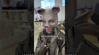 Silicone female pig mask interview  crea fx [upl. by Rratsal449]