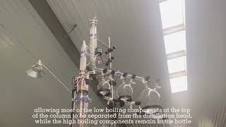 Glass distillation device chemistry reactor glassreactor [upl. by Yelknirb]