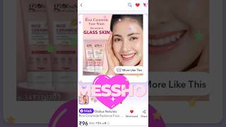 Globus Rice Ceramide Face Wash youtubeshorts meesho viralvideo [upl. by Inahs]