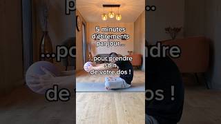 5 minutes détirements par jour pour soulager votre dos  maldedos stretching dos [upl. by Atiuqam282]