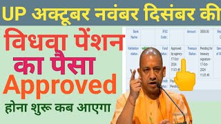 UP vidhwa pension new update vidhva pension ka Paisa approved Hona shuru kab aaegaApprovedWala paisa [upl. by Laefar685]