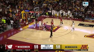 Wisconsin Basketball Highlights at Minnesota 12324 [upl. by Eanal]