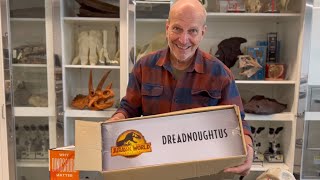 Discoverer of Dreadnoughtus unboxes Dreadnoughtus dinosaur toy [upl. by Westberg]