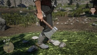 How to get a Hewing Hatchet   RDR2 [upl. by Selimah357]