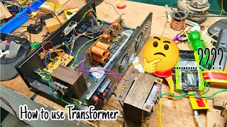 Transformer kitne Ampere Ka Legaye how to use transformer300w amplifier transformer change [upl. by Ammadis]