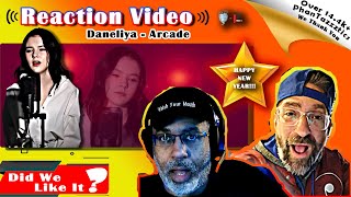 🎶2 Americans React to Daneliyas cover Arcade🎶reaction daneliya duncanlaurence [upl. by Wende663]